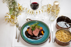 Langtidsstegt oksefilet - Nytårsmenu ud af huset